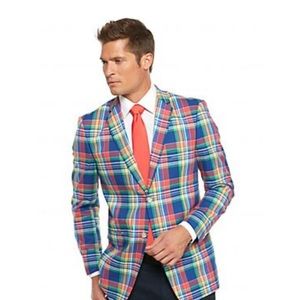 Saddlebred Bright Plaid Sport Coat Classic-Fit NWT
